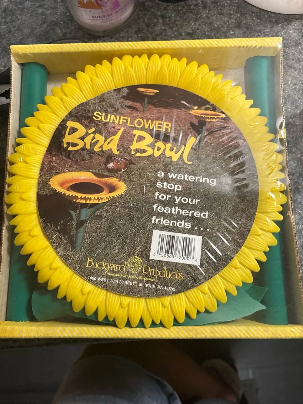 Sunflower Bird Bowl - Yellow